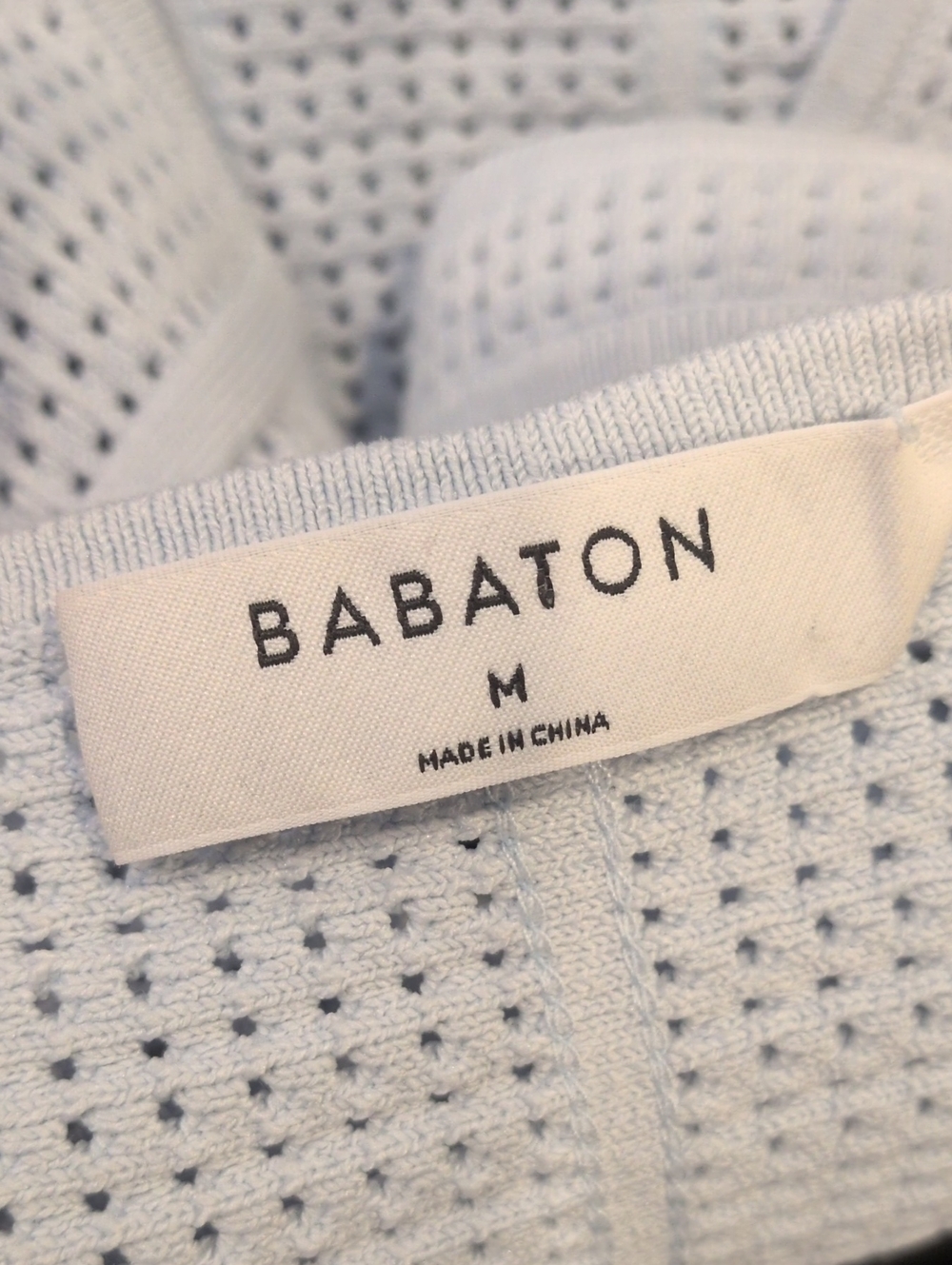 Babaton Aritzia Sculpt Knit Squareneck Cropped Tank Baby Blue Womens Size Medium - Picture 8 of 10